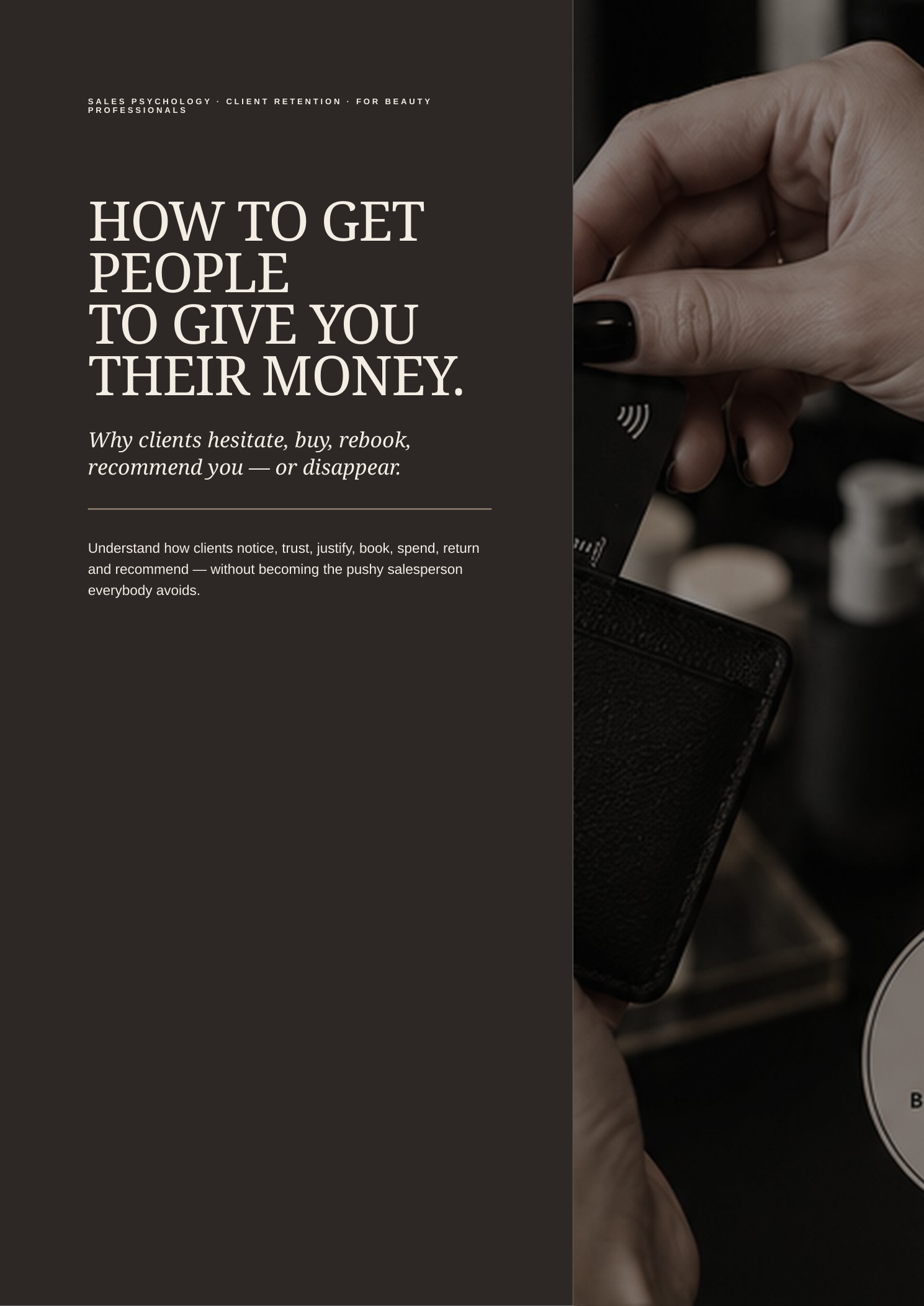 How to Get People to Give You Their Money